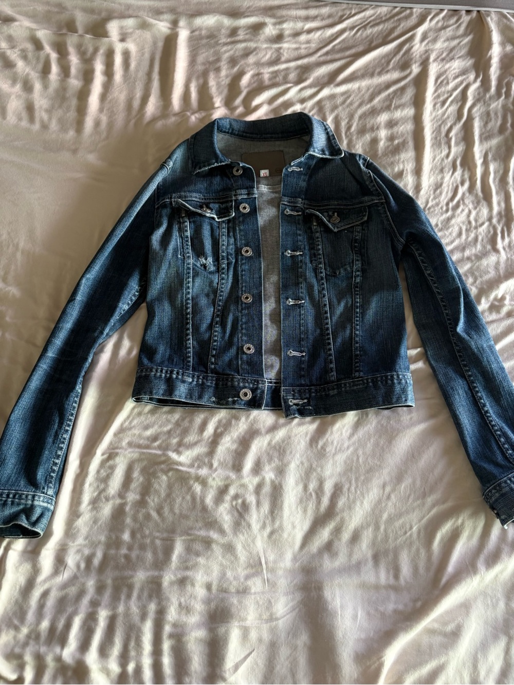 Ag Adriano Goldschmied Dark Blue Denim Jacket